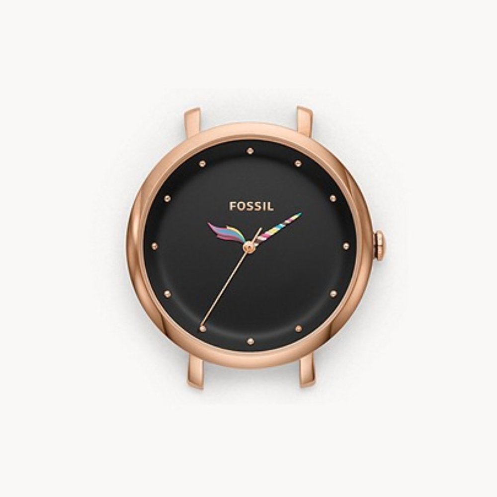 Fossil 3-Hand Rose Gold-Tone Watch + Band